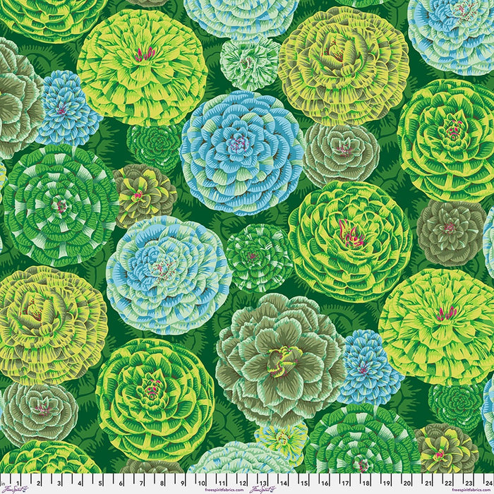 Kaffe Fassett August 2024 fabric Japonica Green