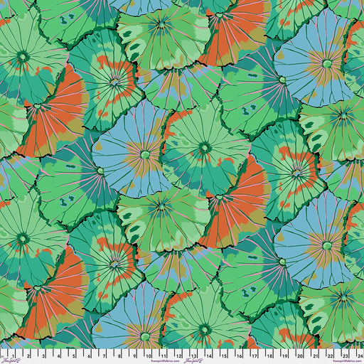 Kaffe Fassett August 2024 fabric Lotus Leaf Emerald