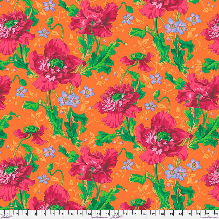 Kaffe Fassett August 2024 fabric Papaver Red