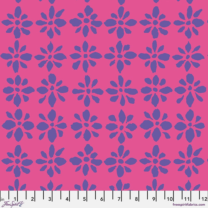 Kaffe Fassett August 2024 fabric Snow Flower Pink