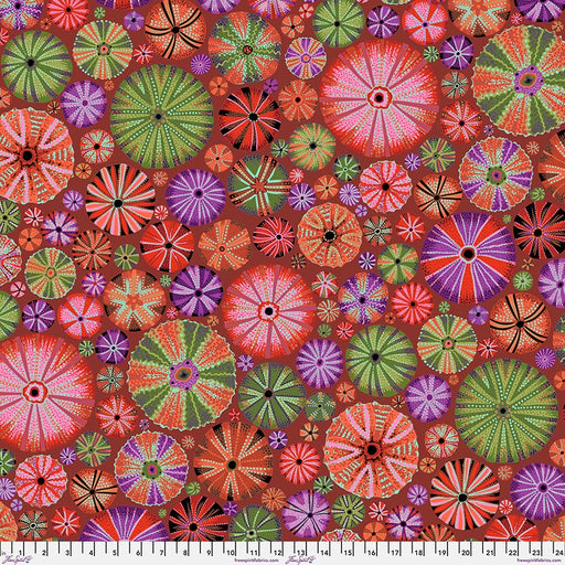 Kaffe Fassett August 2024 fabric Urchin Red