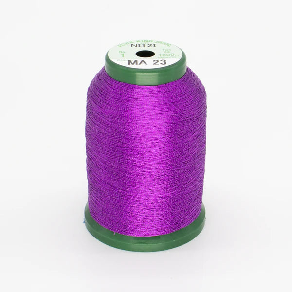 KingStar Metallic Thread Dark Purple MA23 1000m