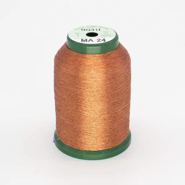 KingStar Metallic Thread Orange MA24 1000m