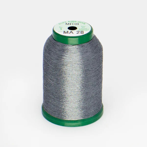 KingStar Metallic Thread Pewter MA28 1000m