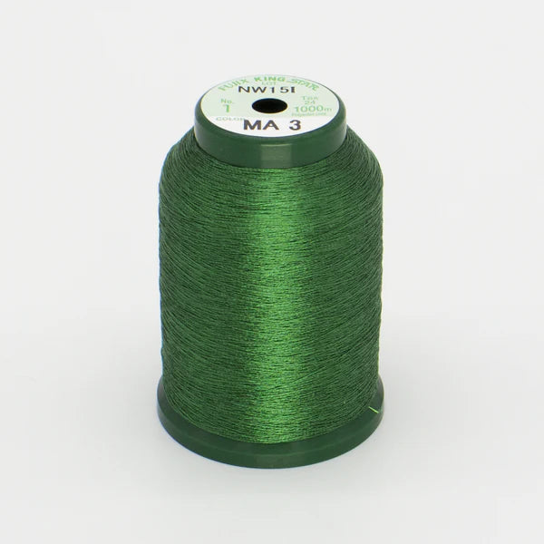 KingStar Metallic Thread Green MA3 1000m