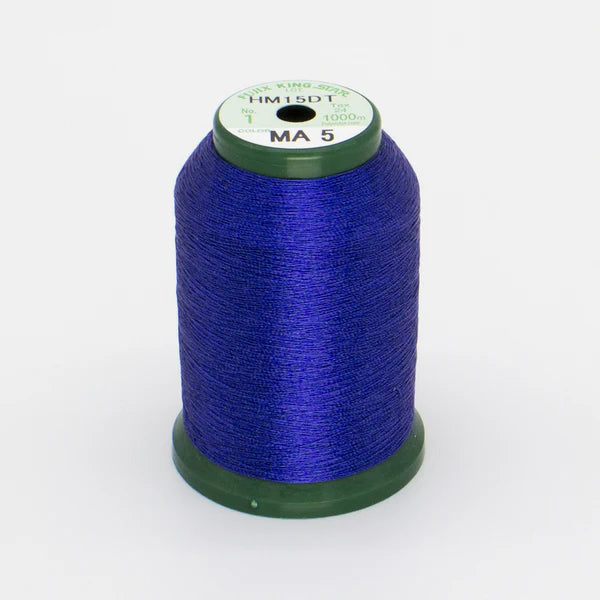 KingStar Metallic Thread Dark Blue MA5 1000m