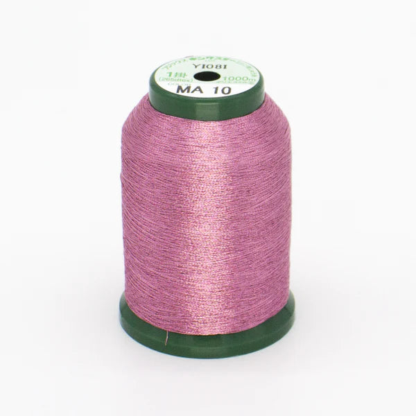 KingStar Metallic Thread Carnation Pink MA10 1000m