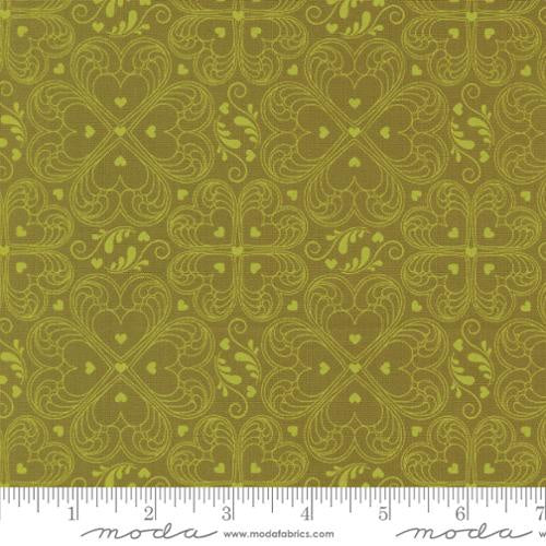 Legendary Love Valentine Damask Hearts Avocado 45054 17