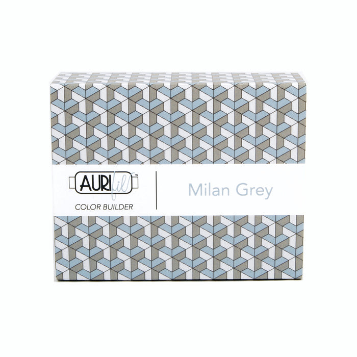 Milan Grey by Aurifil Color Builder 50wt 2600 - 2610 -5004