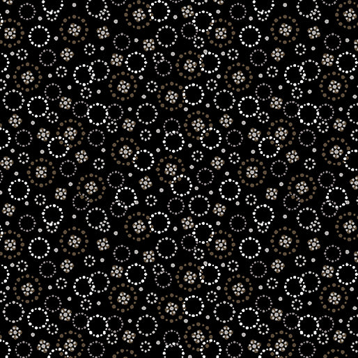 Midnight Rhapsody Ditzy Dots Black #14074-12