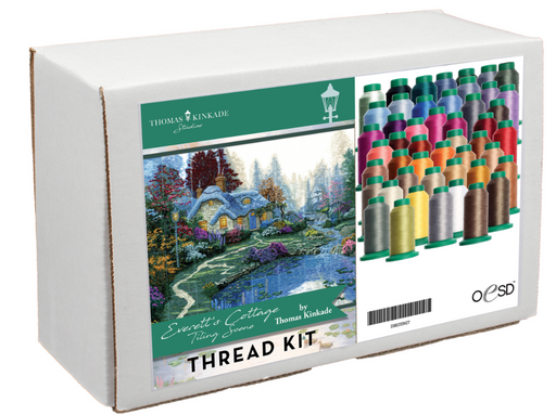 OESD Everett's Cottage Tiling Scene thread kit