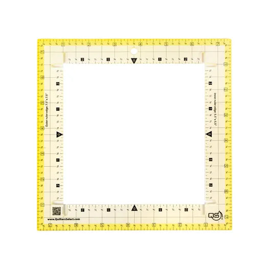 Quilters Select Square-It Ruler 7.5" x 7.5" QS-RUL7.5TC