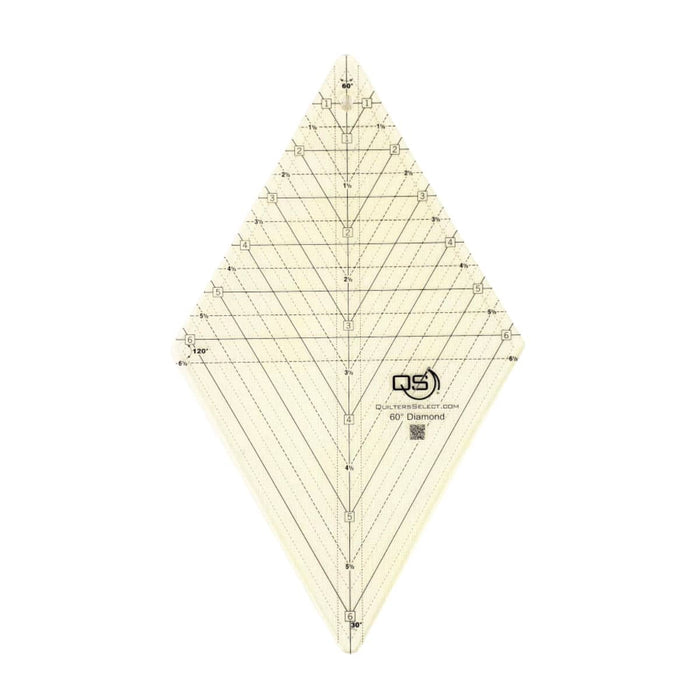 Quilters Select 60 degree Diamond Ruler - 12.5"