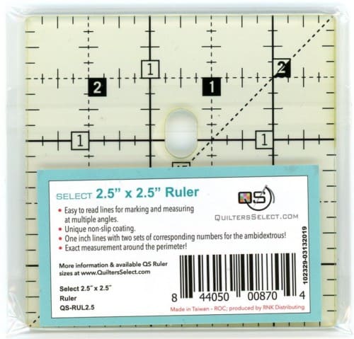 Quilters Select Non-Slip Ruler 2.5" x 2.5"