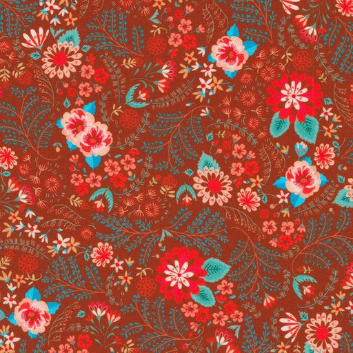 Robert Kaufman Fabrics Faraway Florals - Burgundy