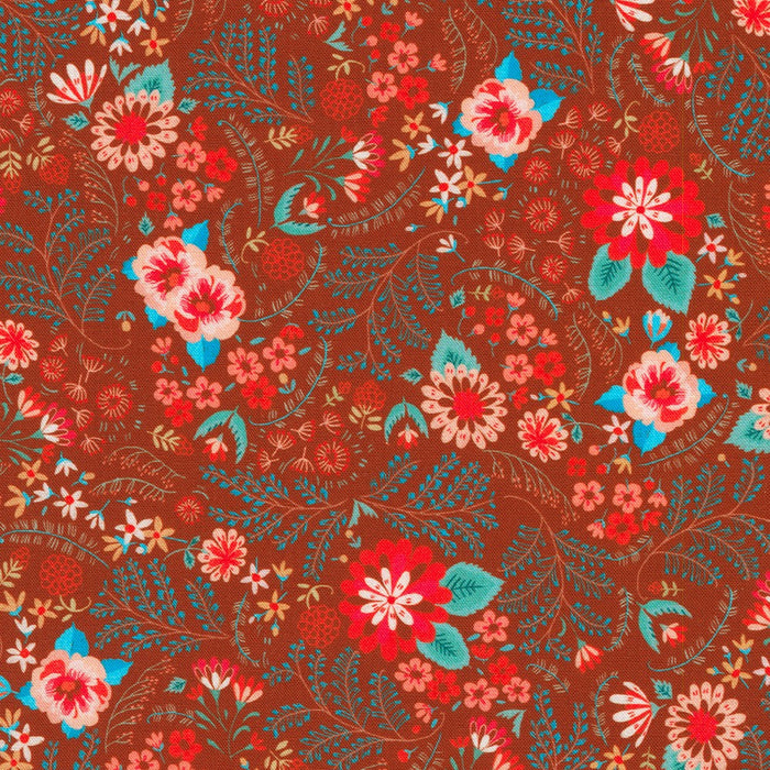 Robert Kaufman Fabrics Faraway Florals - Burgundy