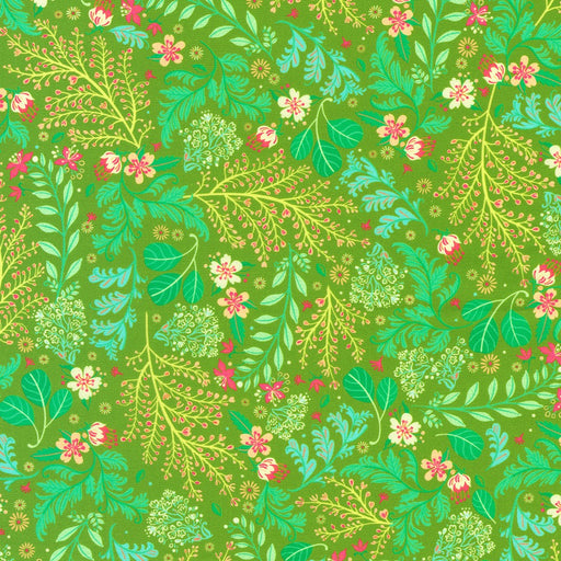 Robert Kaufman Fabrics Faraway Florals - Moss