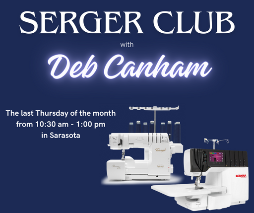 Serger club with Deb Canham