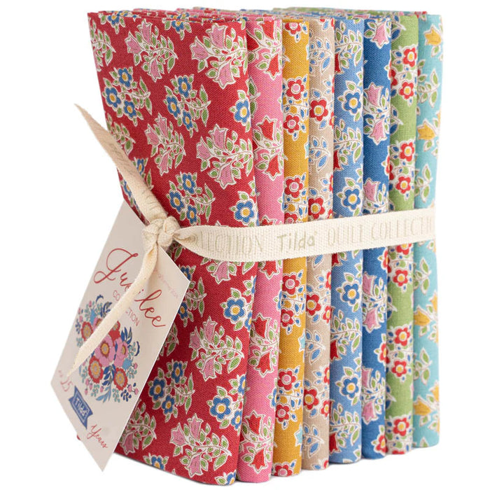 Tilda Jubilee Fat Quarter Bundle Farm Flowers 8pc TIL300186