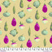 Veggie Dot Gold PWMN033.GOLD Garden by Martha Negley for FreeSpirit Fabrics