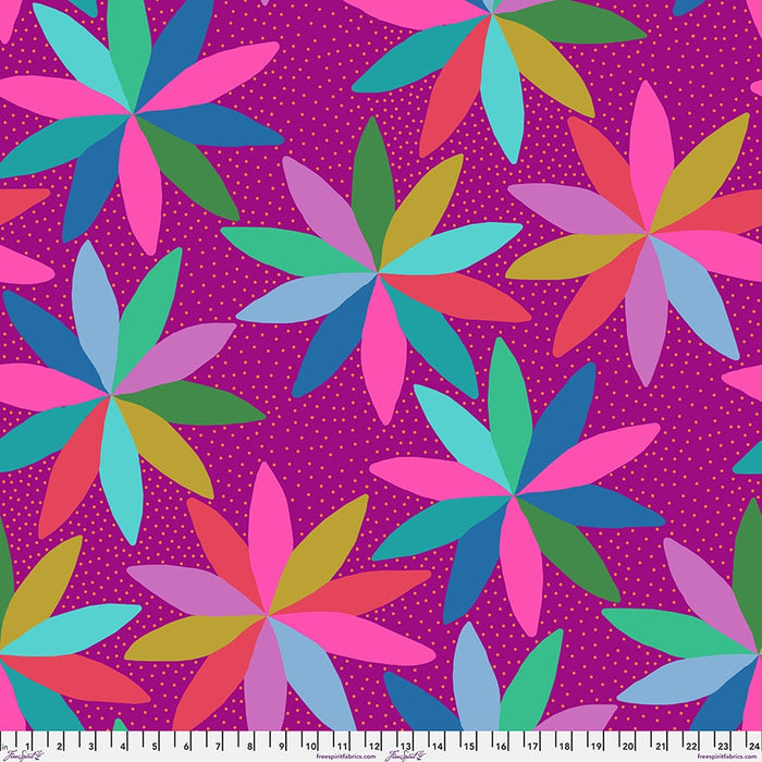 AM Loves Hue Cartwheels in Mai Tai fabric