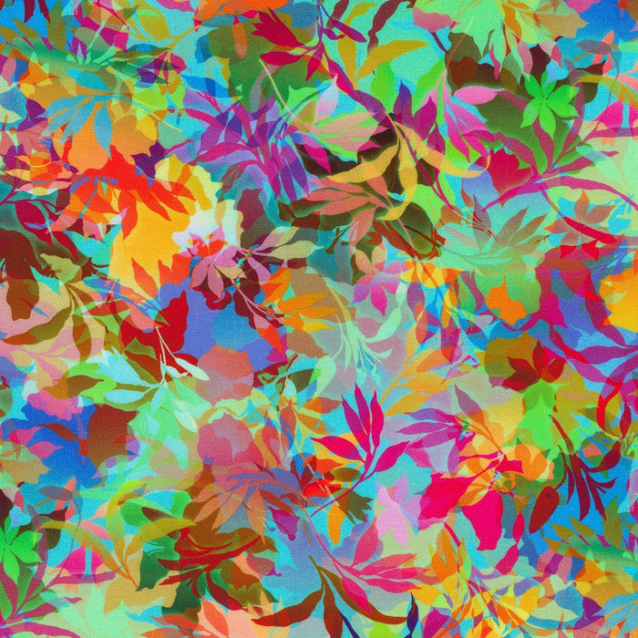 Artful Blooms Azalea Leaves fabric by yard - Robert Kaufman