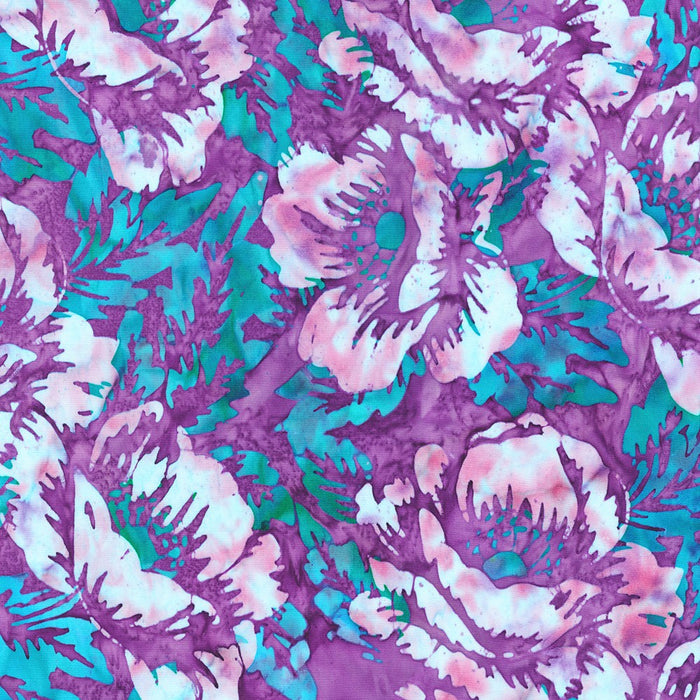 Artisan Batiks: Wild Poppies Orchid 22812 19 fabric by Robert Kaufman