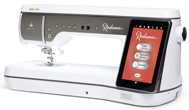 Baby Lock Radiance Embroidery, Sewing, and Quilting Machine display