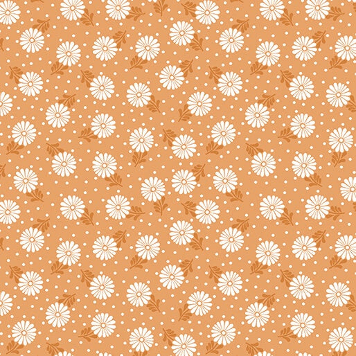 Benartex Color It Sunshine - Sunshine Zinnia Tangerine fabric