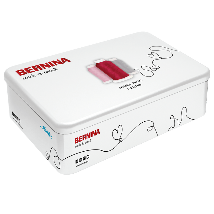 Bernina Overlocker Thread Collection by Mettler in the tin case