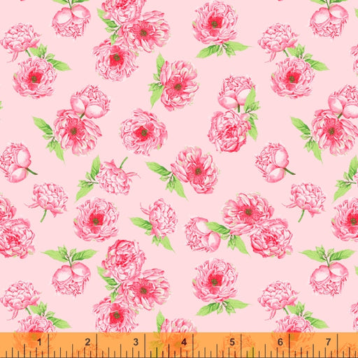 Blush Peony Bunches yardage 52675-5 Between Friends fabric collection by Shannon Christensen - Windham &amp; Anthology Fabrics