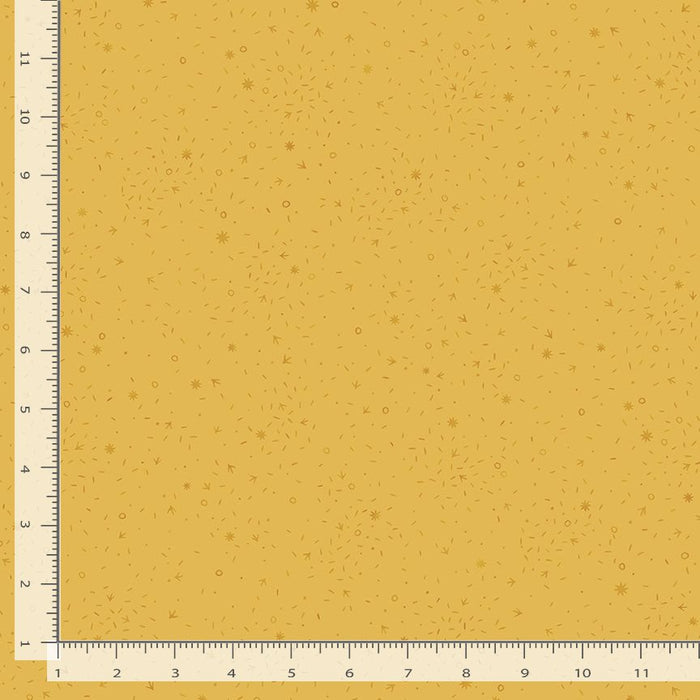 Chicken Scratch Mustard fabric - Charisma Horton