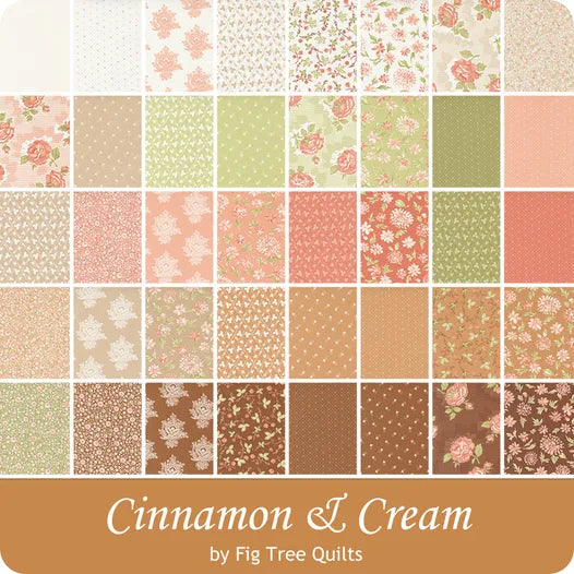 Cinnamon & Cream Jelly Roll by Fig Tree & Co for Moda Fabrics