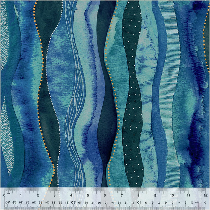 Windham Fabrics Ebb & Flow Cascade Marine fabric