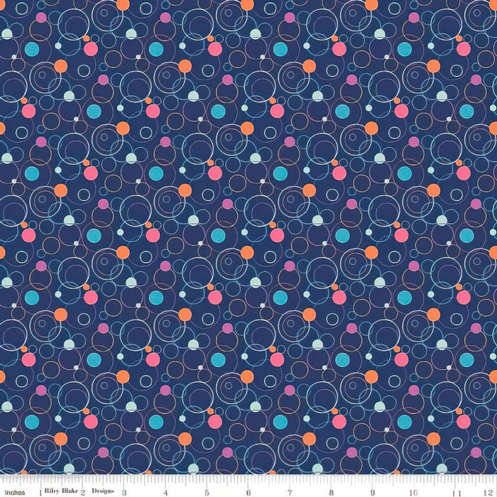 Effervescence Circles Navy/Multi