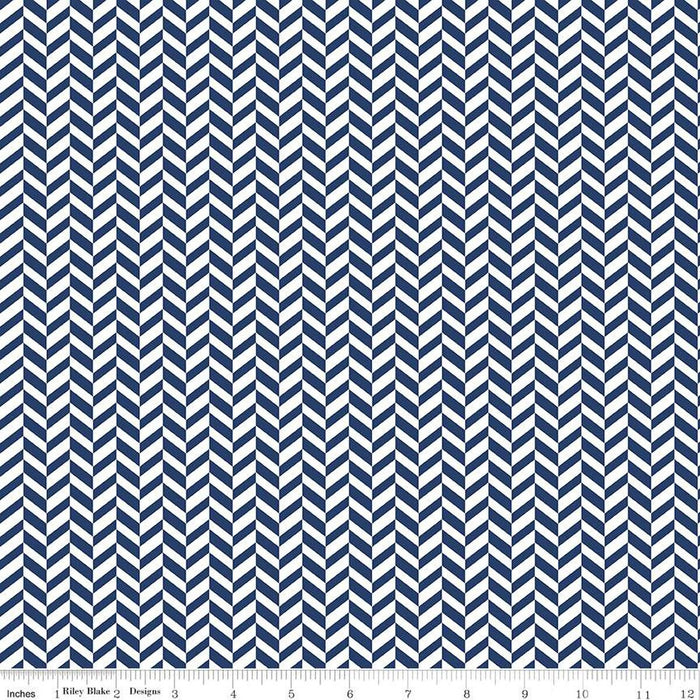 Effervescence Herringbone Navy