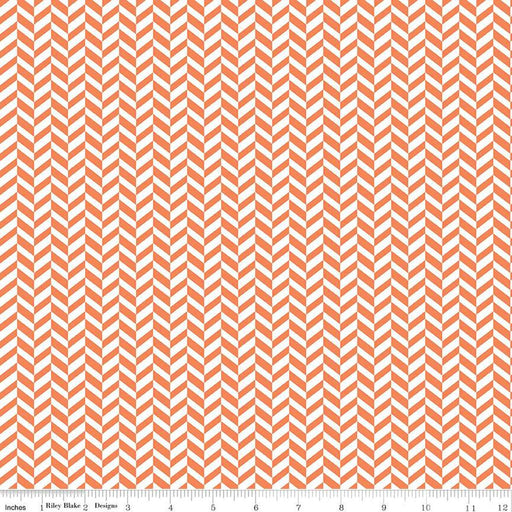 Effervescence Herringbone Orange