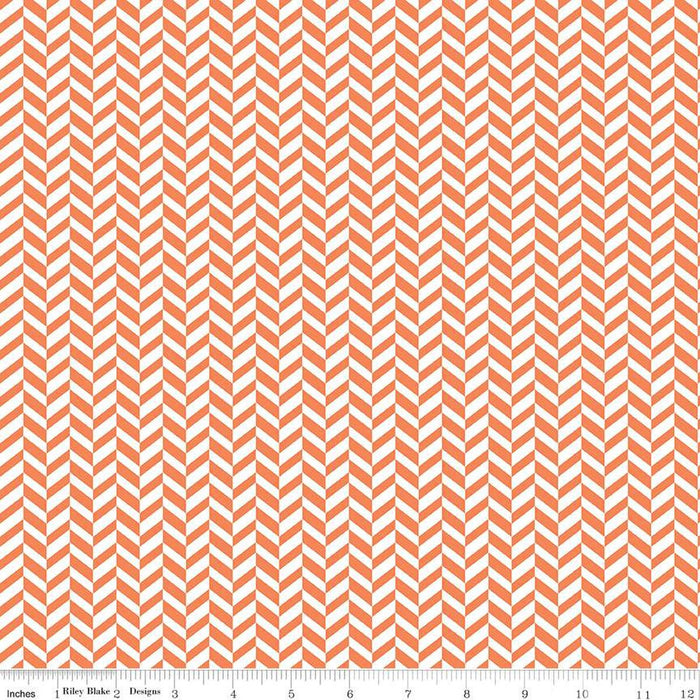 Effervescence Herringbone Orange