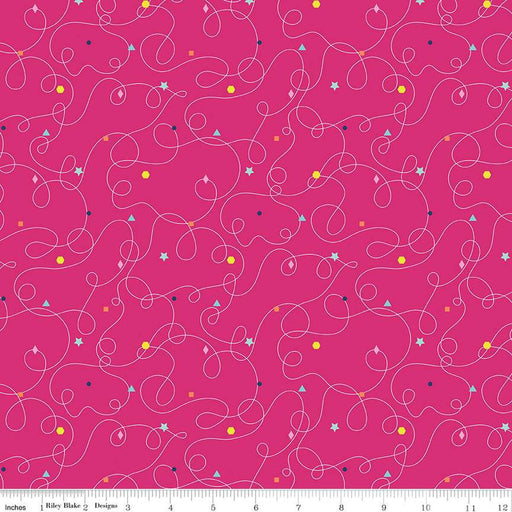 Effervescence Squiggles Hot Pink