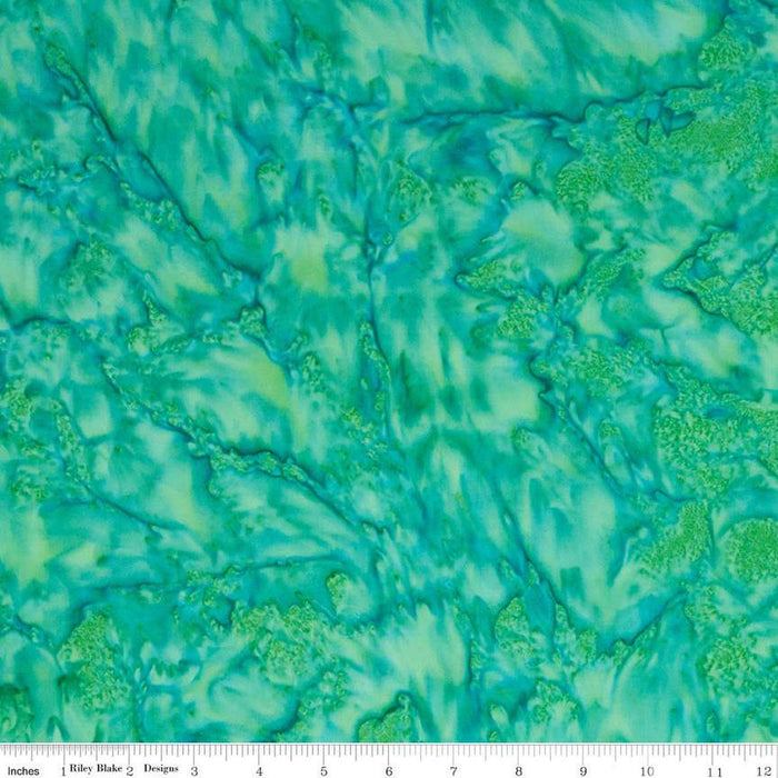 Expressions Batiks Hand-Dyes Turquoise Green