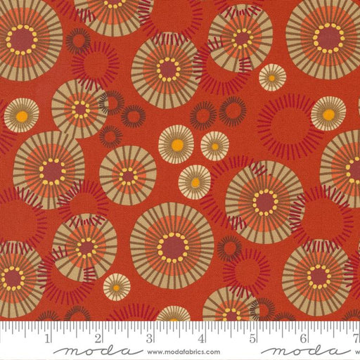 Copper Mod Indian Blanket 48743-18 yardage&nbsp; from the Forest Frolic fabric collection by Robin Pickens - Moda Fabrics