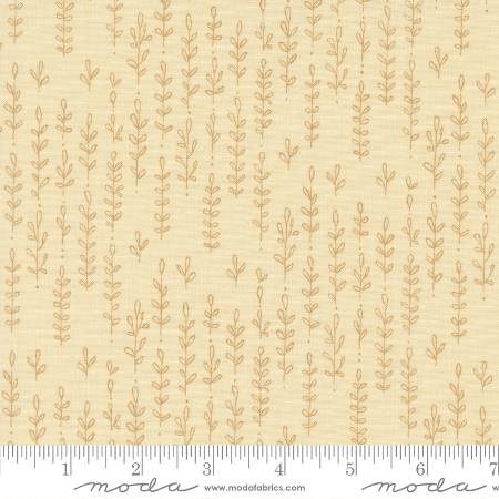 Cream Leafy Lines 48745-12 yardage&nbsp; from the Forest Frolic fabric collection by Robin Pickens - Moda Fabrics