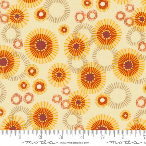 Cream Mod Indian Blanket 48743-12 yardage&nbsp; from the Forest Frolic fabric collection by Robin Pickens - Moda Fabrics