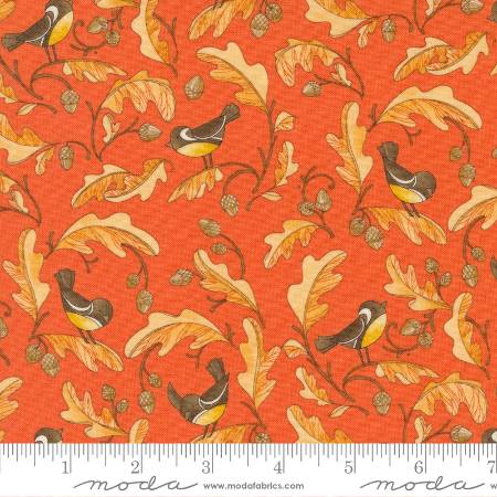 Orchard Chickadees &amp; Acorns 48742-18 yardage&nbsp; from the Forest Frolic fabric collection by Robin Pickens - Moda Fabrics