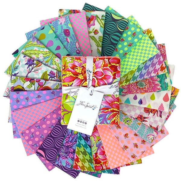 Tula Pink - Tula's True - Goldfish - ONE hot 16 piece Fat Quarter Bundle of Tula Pink for FreeSpirit - 18