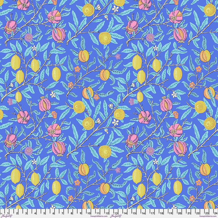 Fruit Cobalt fabric || Kaffe x Morris & Co.