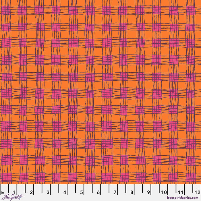 Gingham Coral Kaffe Fassett Collective February 2025