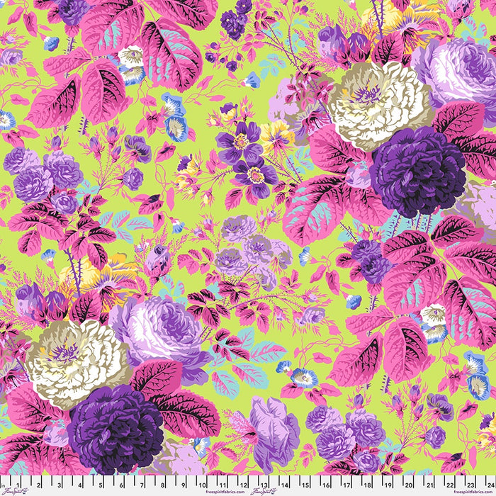 Gradi Floral Lime Kaffe Fassett Collective February 2025