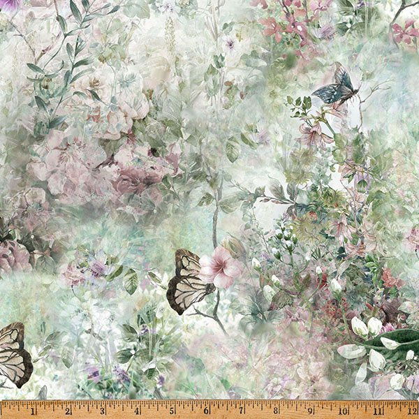 Hoffman Fabrics Blush Garden Mariposa W5496 656