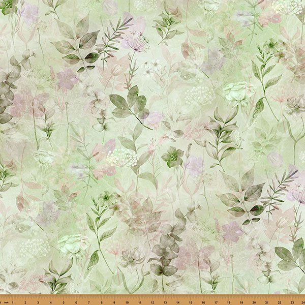 Hoffman Fabrics Blush Garden Sage W5494 77